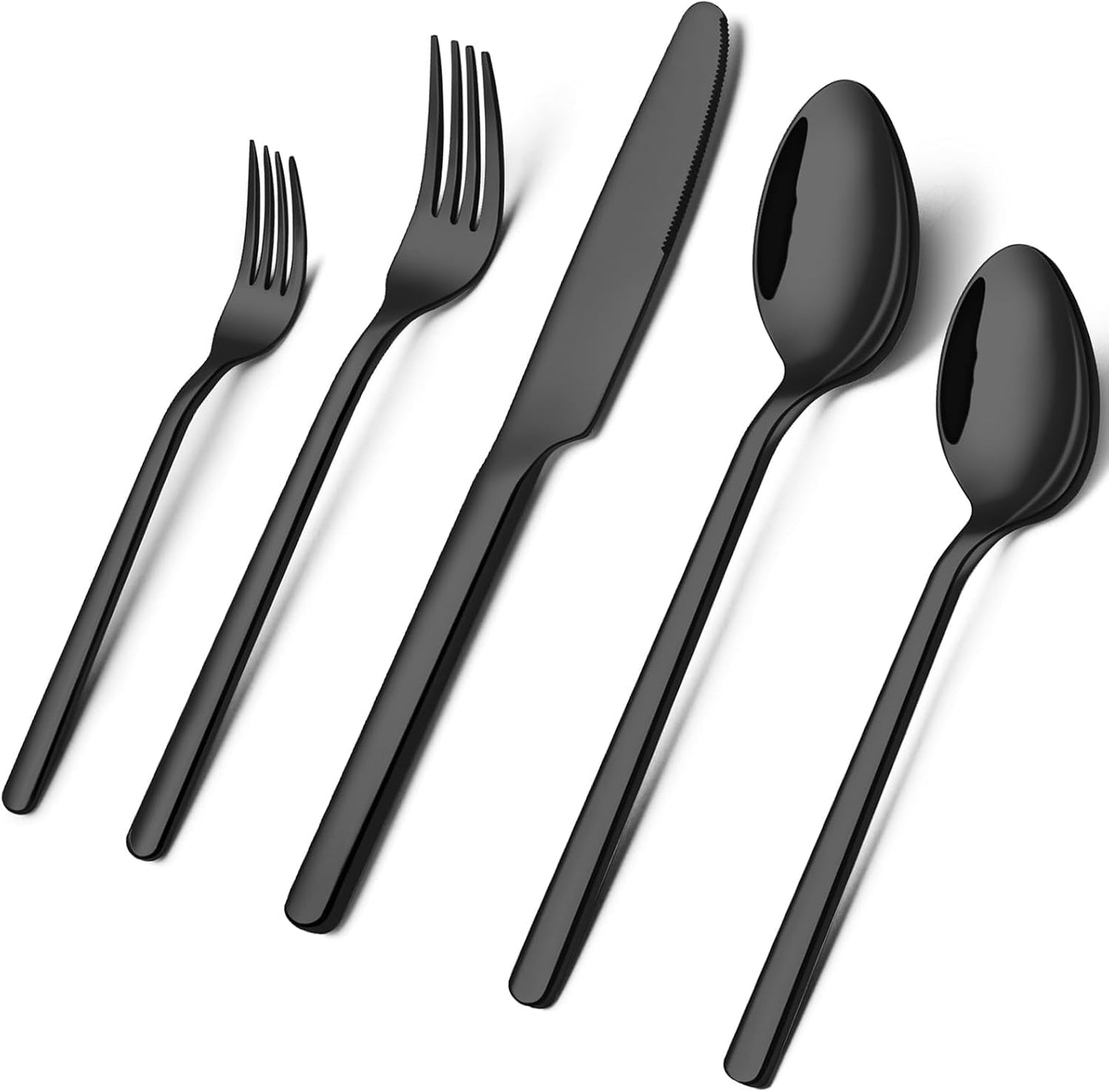 KINGSTONE Gold Silverware Set, 20 Piece Flatware Cutlery Set for 4, 18/10 Stainless Steel Silverware Mirror Polished Dishwasher Safe for Home, Restaurant, Wedding, Party(Gold, 20 pieces for 4)