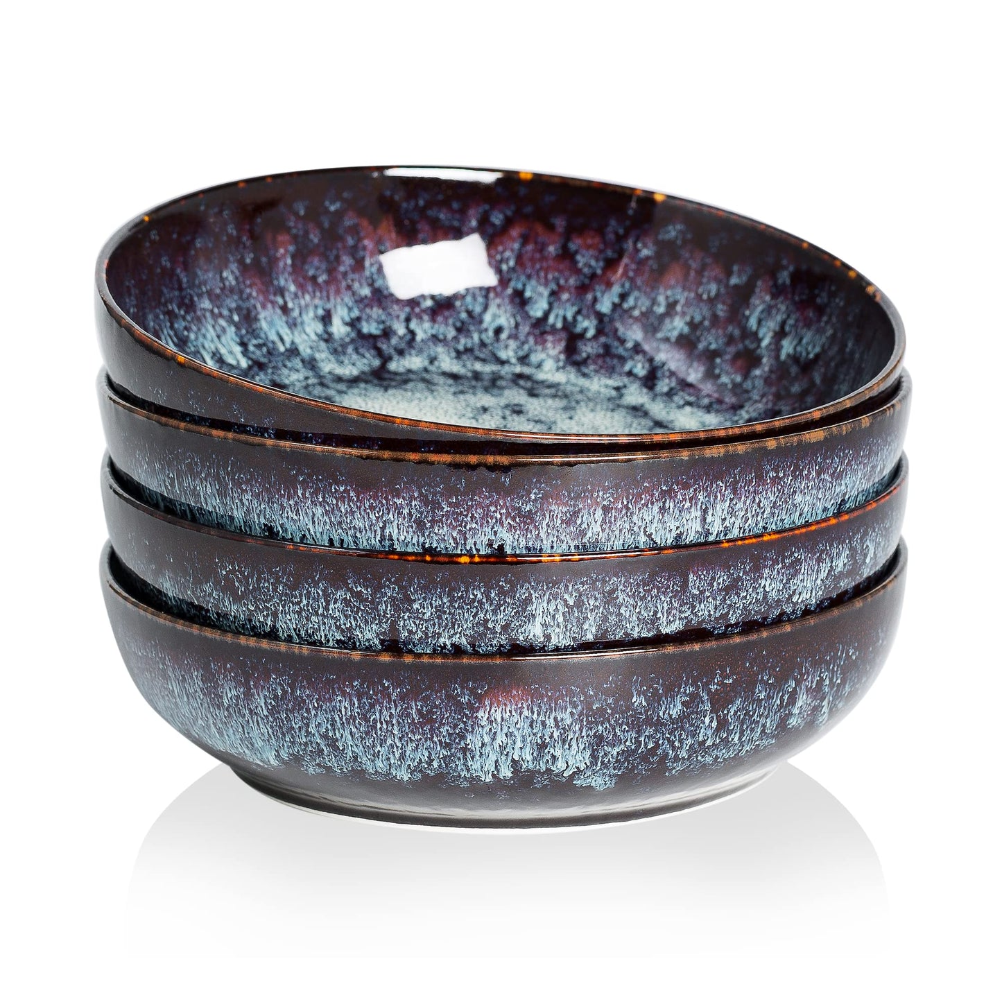 30oz Ceramic bowls set of 4-8" serving bowls for Kitchen,Pasta,Salad-Dishwasher & Microwave Safe Perfect for Housewarming, Thanksgiving, Christmas