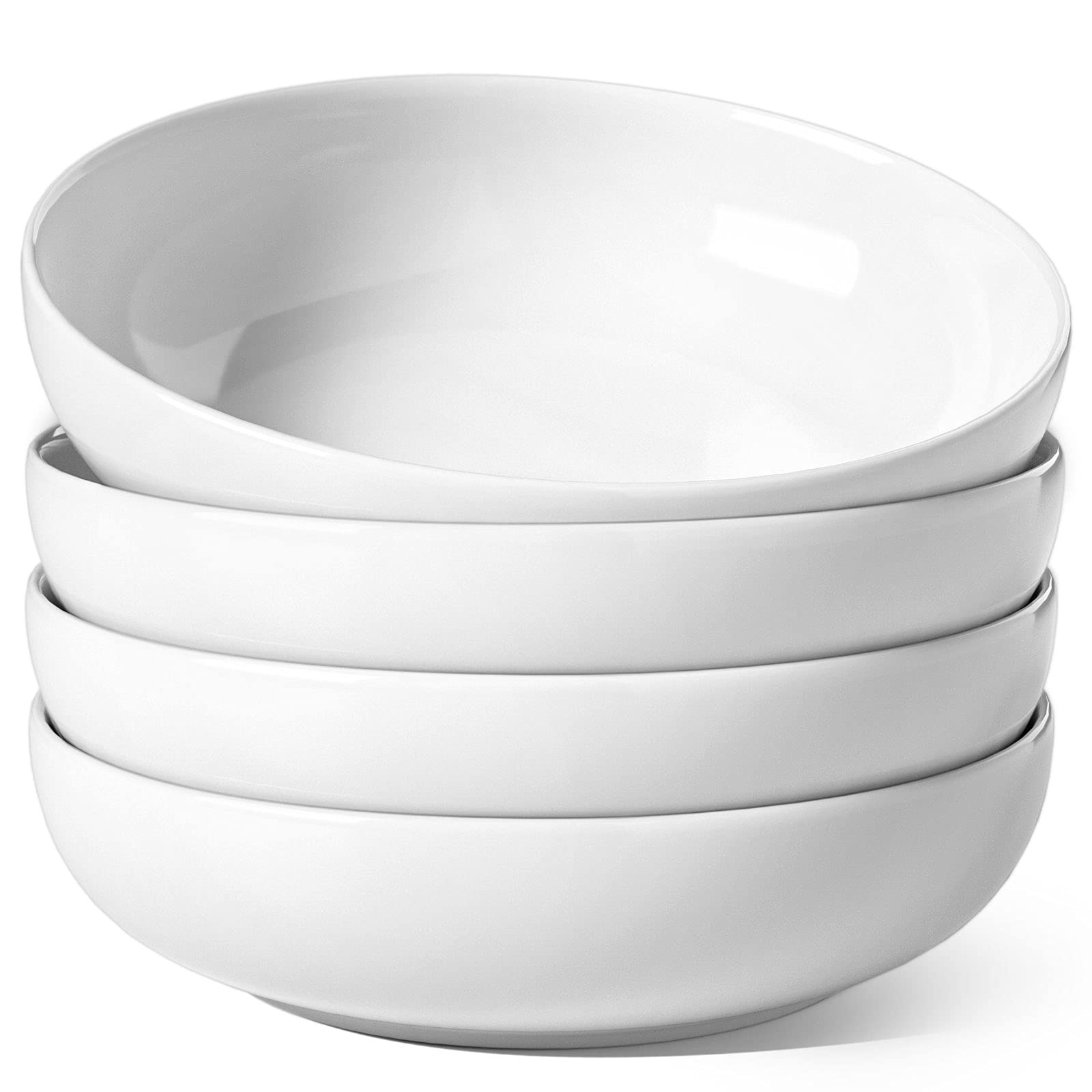LE TAUCI Pasta Bowls 45 Ounce, Ceramic Salad Bowl, Large Serving Bowl Set - Set of 4, Ceylon Blue