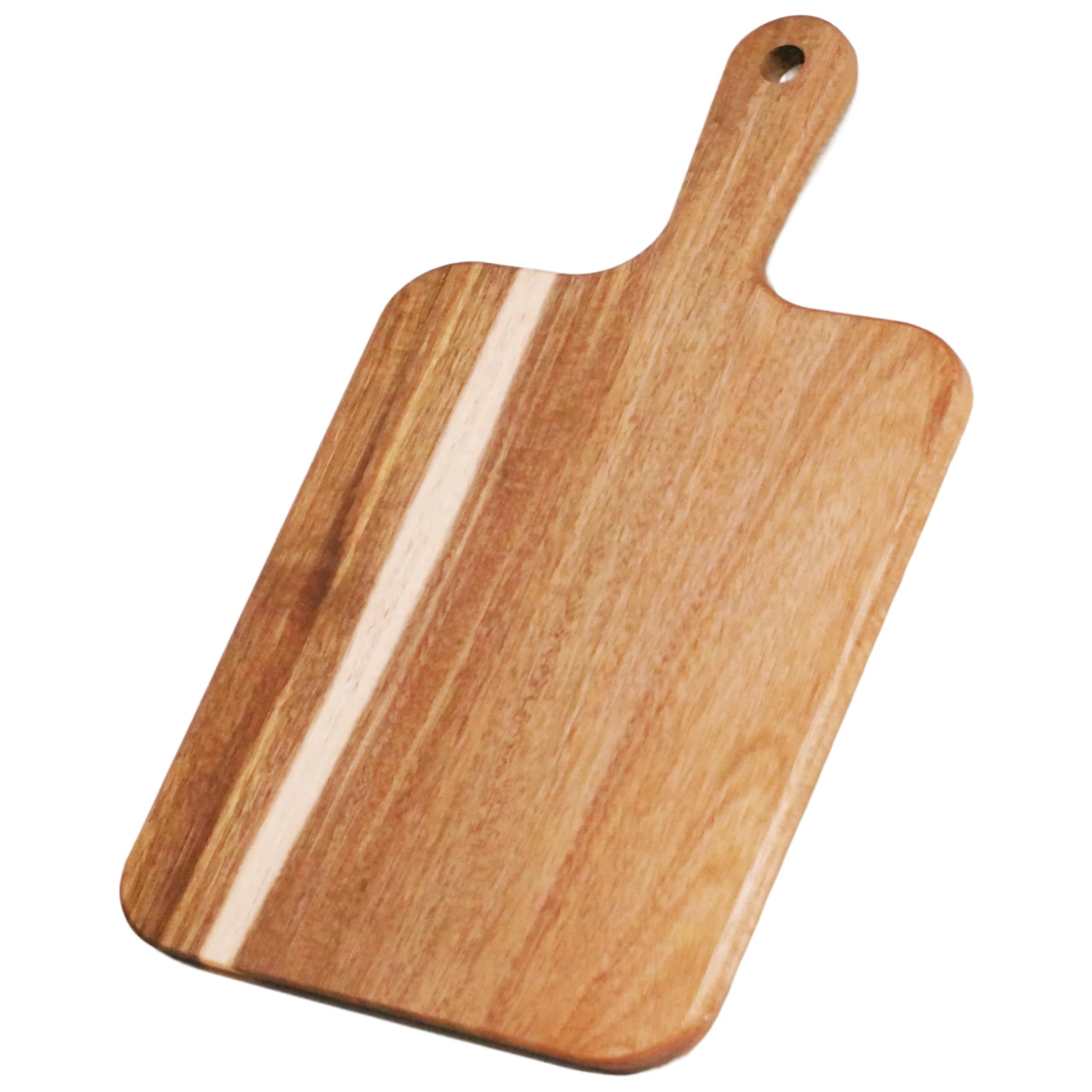ZeQi Acacia Wood Cutting Board with Handle 13.7''X7'' / Charcuterie Board/Serving Board/Cheese, Bread, Vegetables & Fruits Serving Board (Rectangular)