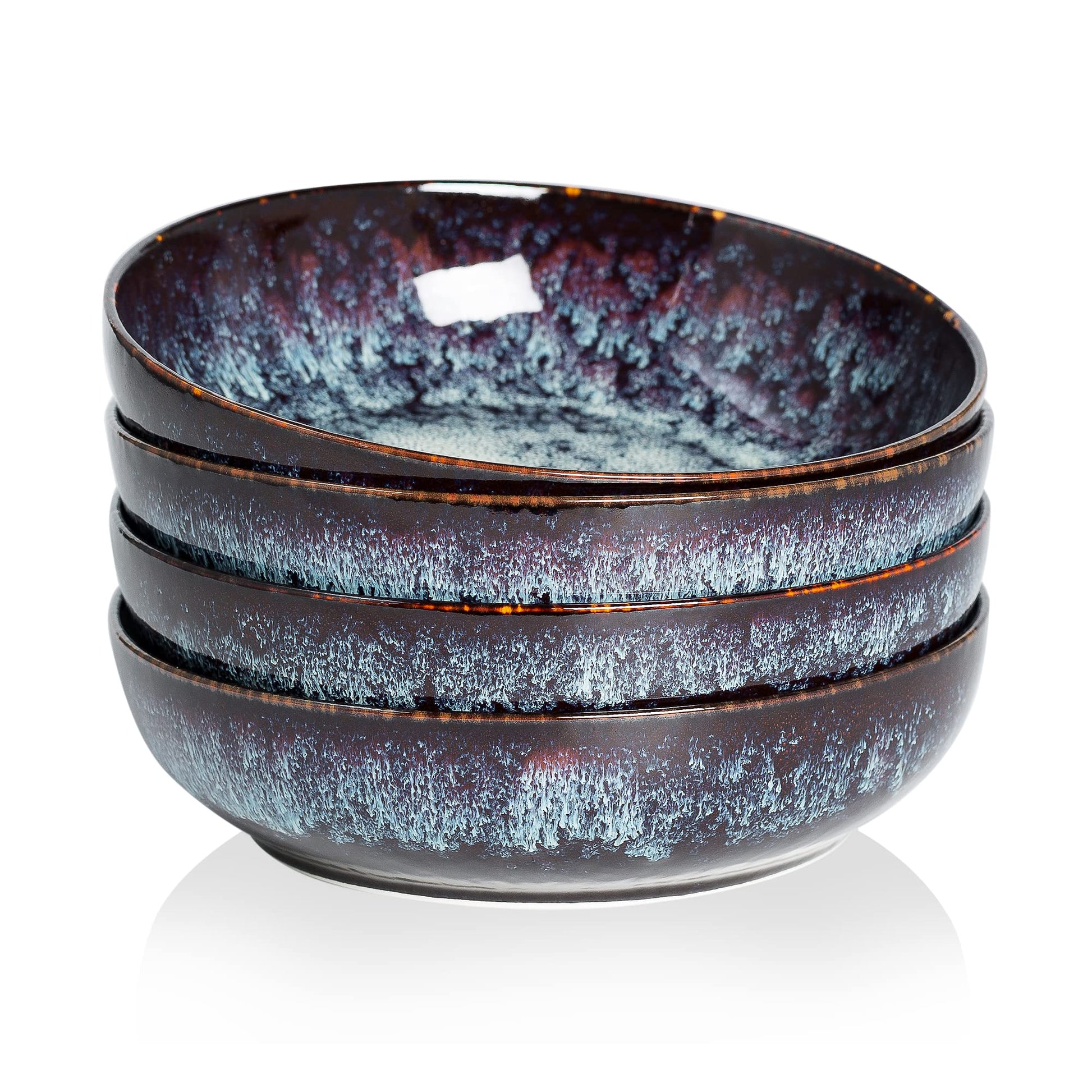 30oz Ceramic bowls set of 4-8" serving bowls for Kitchen,Pasta,Salad-Dishwasher & Microwave Safe Perfect for Housewarming, Thanksgiving, Christmas