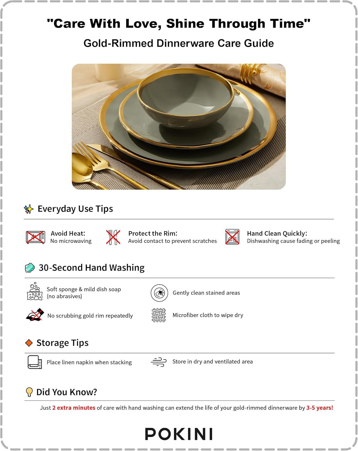 Porcelain Luxury Dinnerware Sets, Modern Plates and Bowls Sets for 4, Highly Chip and Crack Resistant, Grey and Gold Rim China Dishes Set for Wedding Anniversary