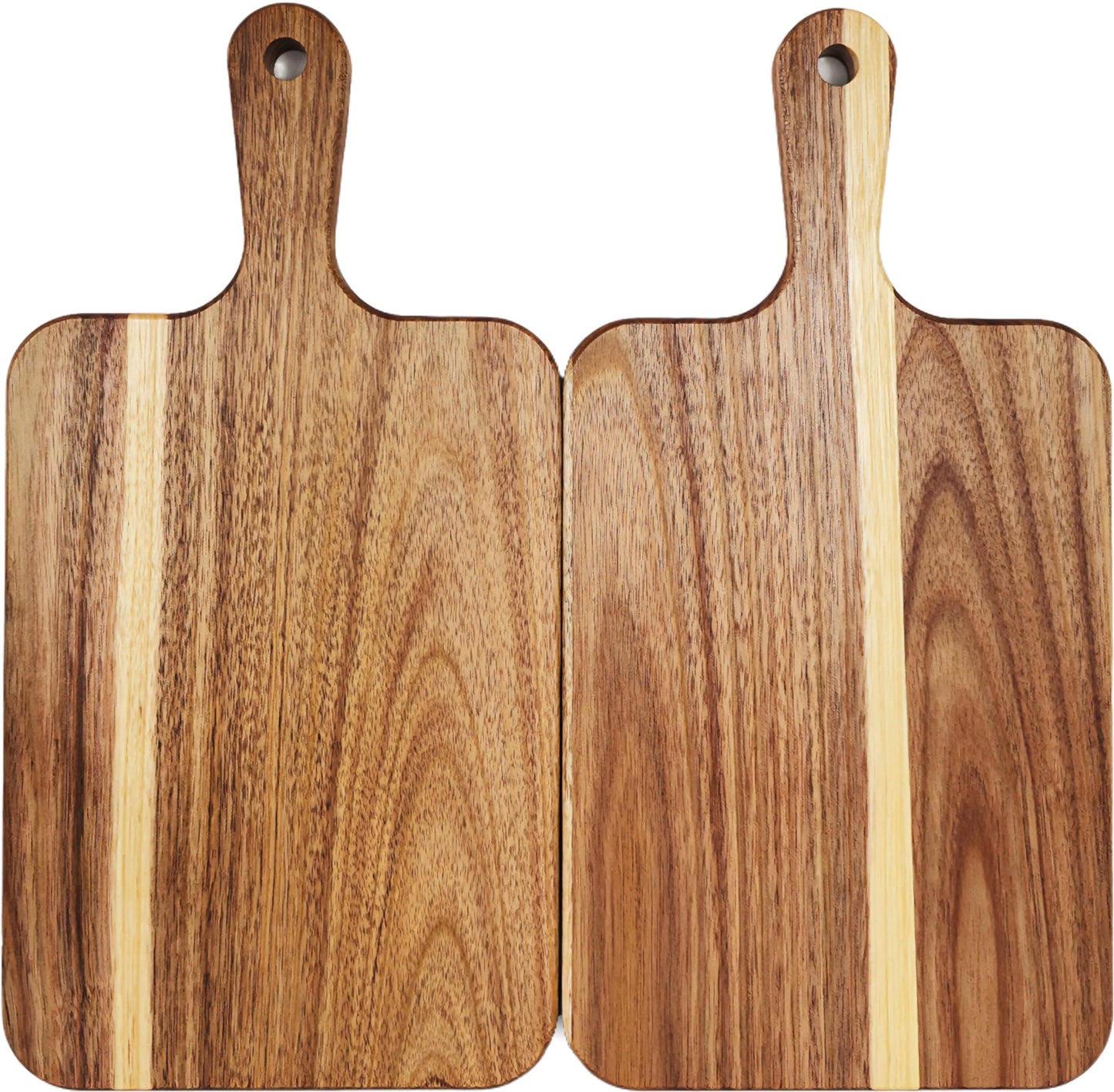 ZeQi Acacia Wood Cutting Board with Handle 13.7''X7'' / Charcuterie Board/Serving Board/Cheese, Bread, Vegetables & Fruits Serving Board (Rectangular)
